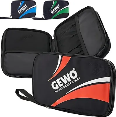 Produktbild von GEWO Tischtennis Hülle Master für 2 Tischtennisschläger, 32 cm, schwarz-rot