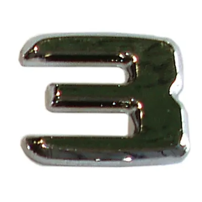 Produktbild von Hermann Schütz 3D-Relief-Chrome-Zahl 3 25x35mm