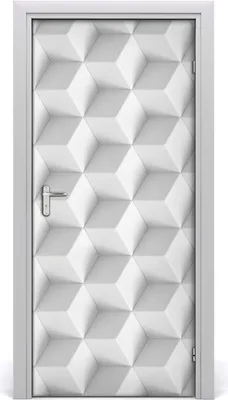 Produktbild von Tulup Türaufkleber 95x205 cm Dekorative Aufkleber Selbstklebend Wasserdichte Tapete Abnehmbar Schlafzimmer Wohnzimmer Wohnkultur - 3D-Abstraktion
