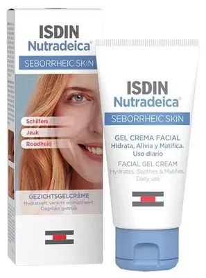 Produktbild von Gesichts-Gel-Creme, Isdin, zur Talgreduzierung und gegen Hautschuppung, 50ml