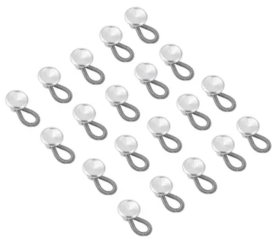 Knopf-Expander 20 Stück, Taillenweiterer aus Aluminium