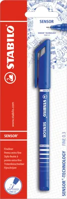 Produktbild von Fineliner mit gefederter Spitze - STABILO SENSOR F - fein - Einzelstift - blau