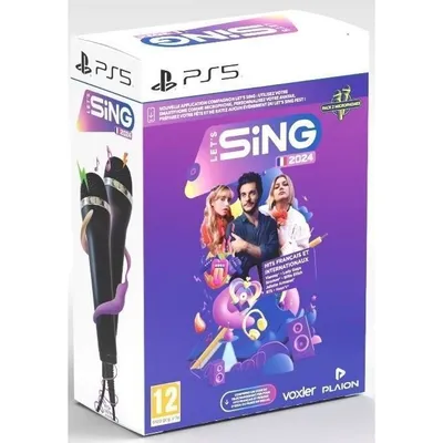 Zdjęcie produktu dla Plaion Pictures Let's Sing 2024 - 2 Mics, PlayStation 5, Tryb multiplayer, oczekujące na klasyfikację