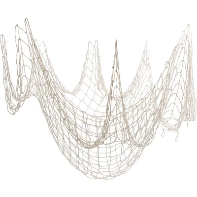 Produktbild von com-four® 1x Deko Fischernetz 100 x 200 cm - naturfarbenes Fangnetz als Wanddekoration und Foto-Halter - Anglerwerkzeug - Deko-Stellnetz, Reuse - Treibnetz Wandbehang