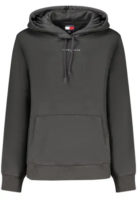 Produktbild von Damen Hoodie Schwarz aus Fleece - Nachhaltiges Sweatshirt mit Print