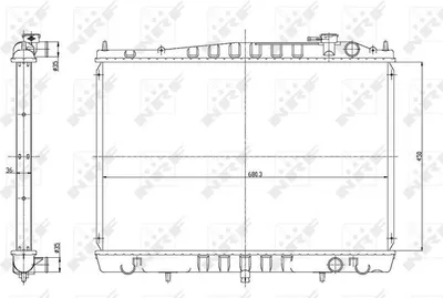 Produktbild von NRF 56086 Kühler Wasserkühler Motorkühler für NISSAN Pathfinder II (R50)