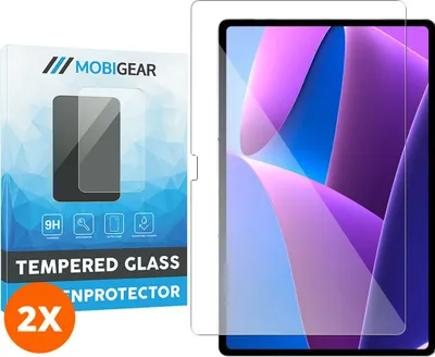 Produktbild von Mobigear 9.00 Lenovo Tab P12 Panzerglas Gehärtetes Glas Displayschutz - Hüllenfreundlich (2er Pack)