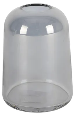 Image de BURI Vase en verre gris bleu Vase à fleurs Vase boule Décoration Vase Décoration de table Accesoire pour la maison