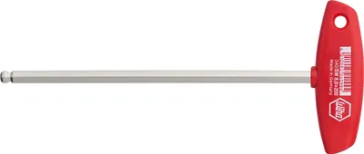 Produktbild von WIHA Wiha Stiftschlüssel mit Quergriff Sechskant-Kugelkopf glanzvernickelt (04108) 5 x 150 mm