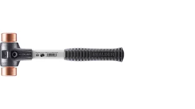 Produktbild von Halder Schonhammer 1410g Gesamtlänge 330mm Kopf-Durchmesser 40mm rückschlagfrei mit Schlageinsatz - 3704040