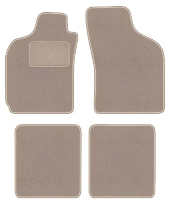 Imagen del producto de Alfombrillas de moqueta para Fiat Palio 1996-2004 (sedán) – juego de 4 piezas, beige, a medida – Wielganizator LUX