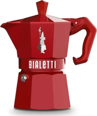 Produktbild von Rote italienische kaffeemaschine für 3 tassen Bialetti 0009055