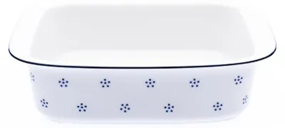 Produktbild von Quadratische Auflaufform, 22 cm, Valbella blau, tschechisches Porzellan, G. Benedikt