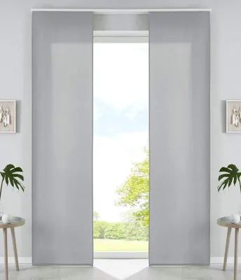 Obrázok produktu pre Omgoods – Súprava 2 závesov – mikrovlákno, sivá farba, 245 x 60 cm