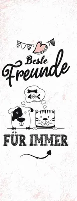 Produktbild von vianmo Holzschild 27x10 cm beste Freunde für immer Familie