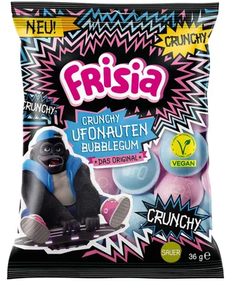 Produktbild von Frisia Crunchy Ufonauten Bubblegum 36g
