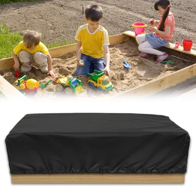 Produktbild von Sandkasten Abdeckplane 125 * 125 * 20cm Sandkasten Abdeckung Plane,Für den Kinderspielplatz, mit Reißverschlusstasche