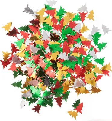 Produktbild von Deko Pailletten WEIHNACHTSBÄUME Bunt Mix 15g