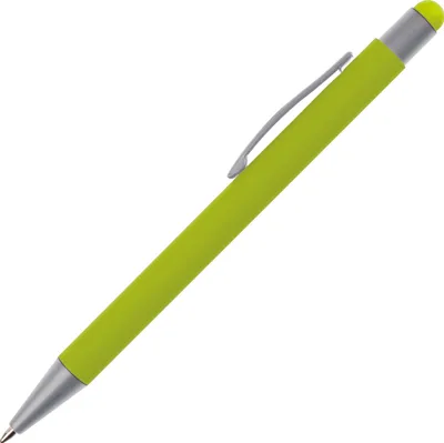 Produktbild von Touchpen Kugelschreiber / aus Metall / Farbe: hellgrün