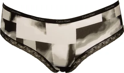 Obrázok produktu pre Dámske nohavičky CALVIN KLEIN dámske viditeľné elastické nohavičky s logom z mikrovlákna výrobok D3448O, FB2 Frozen black, S, Polyamid 82%, Elastan 18%