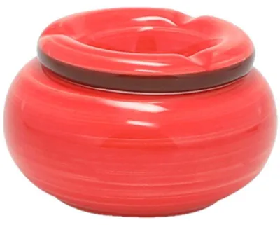 Produktbild von Dolomite Storm Aschenbecher Keramik rot 13,5 x 7 cm