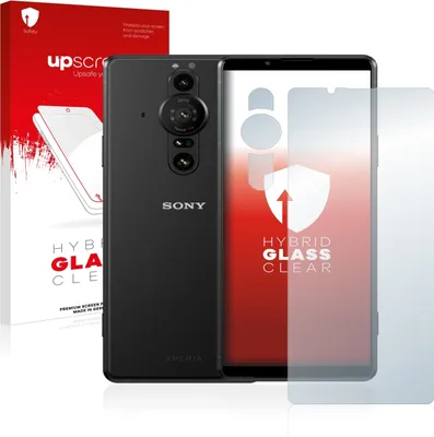 Produktbild von upscreen Schutzglas für Sony Xperia Pro-I (Display+Kamera) Schutzfolie Panzer Folie Glas Display Schutz klar