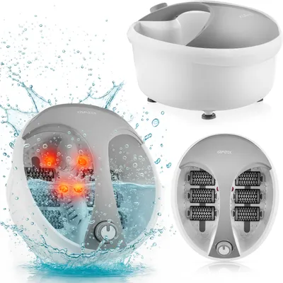Produktbild von Gymtek® Fußbad, Fußsprudelbad, Fussbadewanne, Fußmassagegerät, Automatische Radmassage - Elektrisch, Infrarot - 3 Massagemodi - Fußmassage