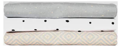Produktbild von Moltontücher/Flanellwindeln/Babyunterlagen (3er Set), 100% Baumwolle - Quadrate apricot