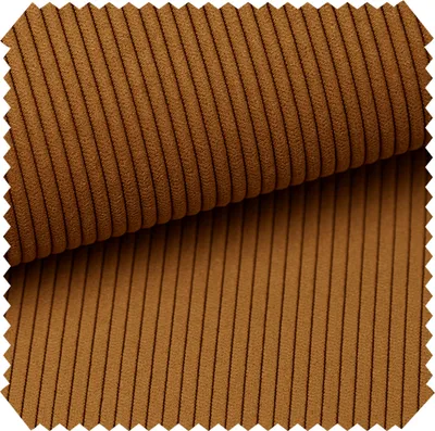 Produktbild von novely® ONTRE - Samtiger Polsterstoff in Feincord-Optik - Robuster Möbelstoff - Pflegeleichte Meterware 1 lfm - Farbe: 31 Terracotta