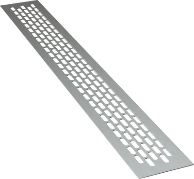 Produktbild von 1 x sossai Lüftungsgitter 80 x 6cm in Aluminium Design Belüftungsgitter Türgitter Stegblech Abluft