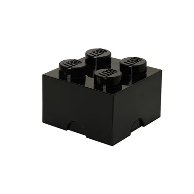 Image de LEGO 40031733 Brique de rangement LEGO STORAGE BRICK 4, 5,7 litres, noir