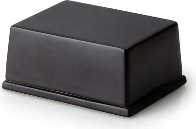 Produktbild von Continenta Butterdose für 250 g Butter, Keramik schwarz 3726