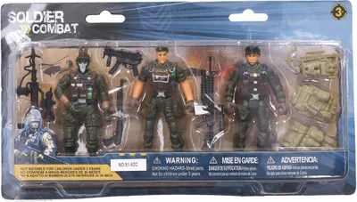 Immagine prodotto di Set di figure 11cm e armi per soldati