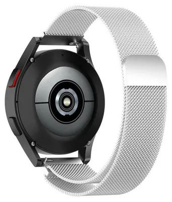 Produktbild von By Qubix passend für Garmin Venu 4 - 45 mm - Milanaise-Armband - Silber