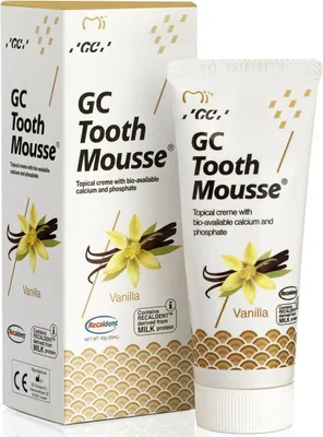 Produktbild von Gc | Zahnpasta - Zahnpasta Tooth Mousse - 35 Ml - Vanille - Fluoridfrei - Zahnschmelz Remineralisierung - Kariesprävention