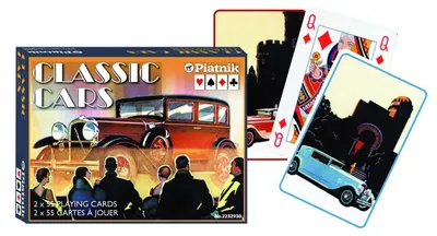 Produktbild von Piatnik Classic Cars Spielkarten – Doppeldeck