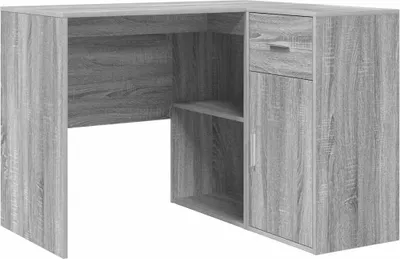 Immagine prodotto di vidaXL Scrivania ad angolo grigio Sonoma 102 x 50 x 75 cm materiale a base di legno
