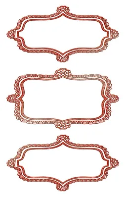 Image de Étiquettes de ménage fioritures 6 pièces