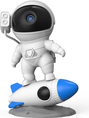 Produktbild von Sternenprojektor, Galaxien-Nachtlicht, Raketen-Astronaut, 12 Filmdias zur Verwirklichung der Sternenhimmel-Fantasie, Geschenk für Kinder und Erwachsene
