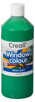 Produktbild von Creall Fensterfarbe grün - Glasfarbe für Kinder und Erwachsene 500ml