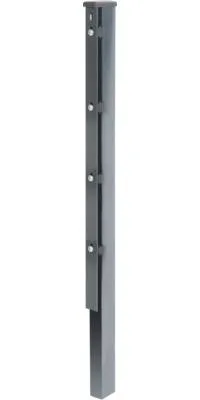Immagine prodotto di Alberts 974664 Paletto per recinzione con ferro piatto, zincato a caldo, plastificato antracite (RAL 7016), lunghezza 2000 mm, 60 x 40 mm