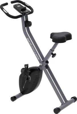 Produktbild von PRIXTON Klappbares Heimtrainer Bike Fit, Fitness-Ergometer, Magnetischer Widerstand 1,5 kg, Pulsmesser, 8 Widerstandsstufen, Transportrollen, Verstell