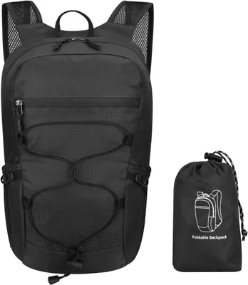 Produktbild von Faltbare Rucksack 15L, Wasserdicht, Ultraleicht, Multifunktional, für Camping