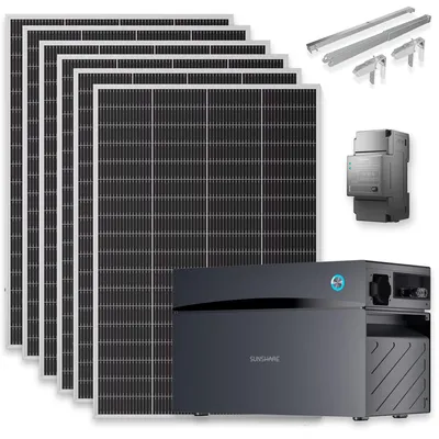 Produktbild von SUNSHARE Ray Lite 1200W mit 2 kWh Glory Speicher, Smart Meter und Halterung
