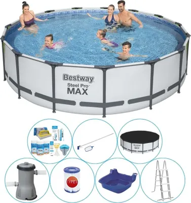 Zdjęcie produktu dla Zestaw basenowy All in 1 - Bestway Steel Pro MAX 427x107 cm Beef