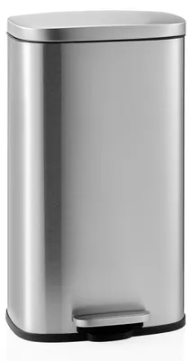 Produktbild von hjh OFFICE Mülleimer 30 Liter Clean 15 Abfalleimer Mülltrenner rechteckig für Küche, Büro mit Step-On 63.0 x 30.0 x 36.0 cm