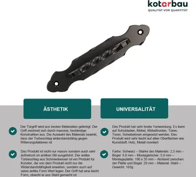 A product image with descriptive text and a logo.