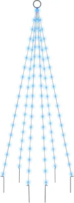 Obrázok produktu pre vidaXL LED vianočný stromček na stožiar modrý 108 LED diód 180 cm