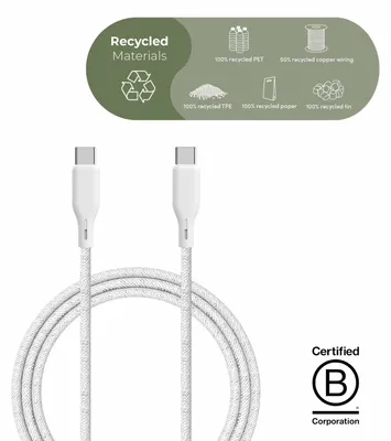 Obrázek produktu pro ËSSENTIALS by UPSTRÖM CC250-100W-E, 2,5 m, USB C, USB C, USB 2.0, 0,48 Gbit/s, Bílá