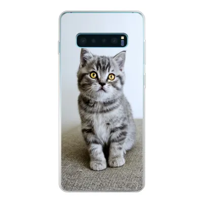Produktbild von MuchoWow® Handyhülle Schutzhülle Hülle für Samsung Galaxy S10 Lite Kätzchen - Augen - Gelb - Mädchen - Kinder - Jungen - Kinder Silikon Softcase Handy Hülle - Schutz